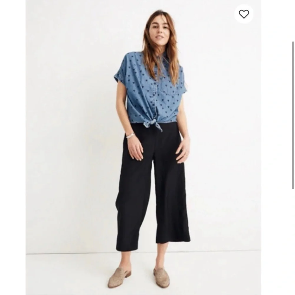 Madewell Tall Huston Pull-On Crop Pants Size Small - Picture 1 of 5
